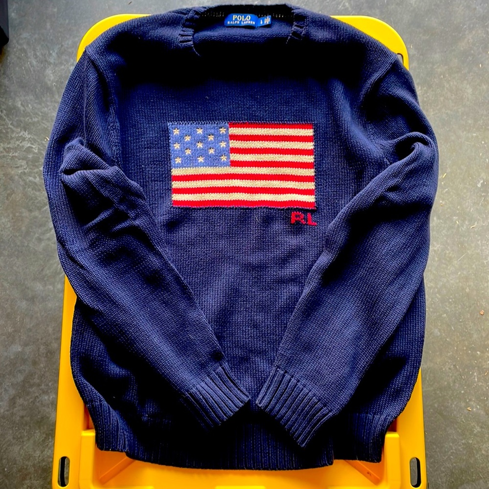 Vintage Polo Ralph Lauren American Flag 🇺🇸 Sweater